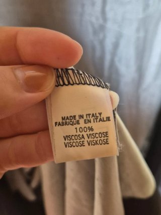 Cardigan lungo asimmetrico Periodico nero/grigio