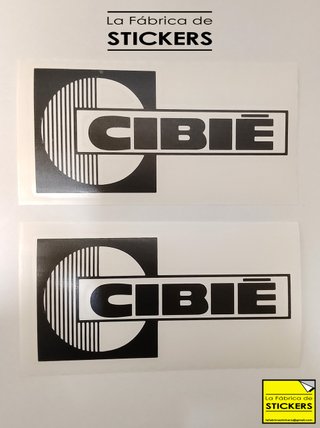 2 Pegatinas CIBIE de vinilo de corte, alta calidad
