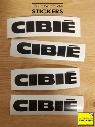 2 Pegatinas CIBIE de vinilo de corte, alta calidad
