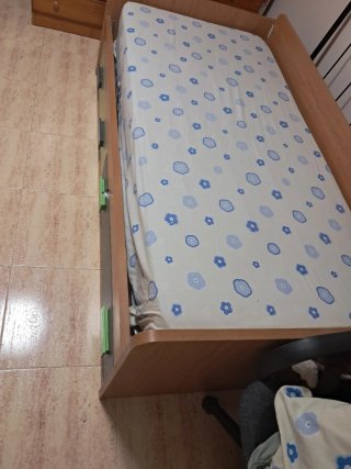 Cama individual de 90 con cajones