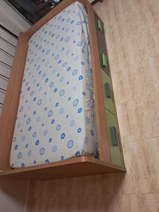 Cama individual de 90 con cajones
