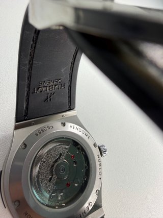 Reloj Hublot Esfera Abierta Plata Blanco