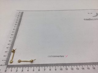 pendientes oro 18k con piedra con circonita