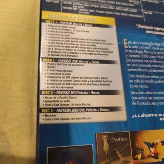 Blu-ray Fantasía + Fantasía 2000 (4 Discos)