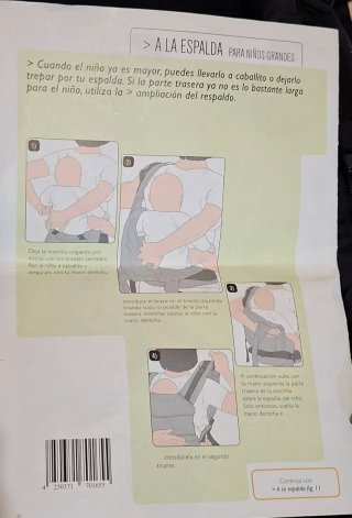 Mochila Portabebés Manduca Negra