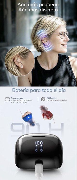 Audifonos Recargables Reducción de Ruido 70H LED