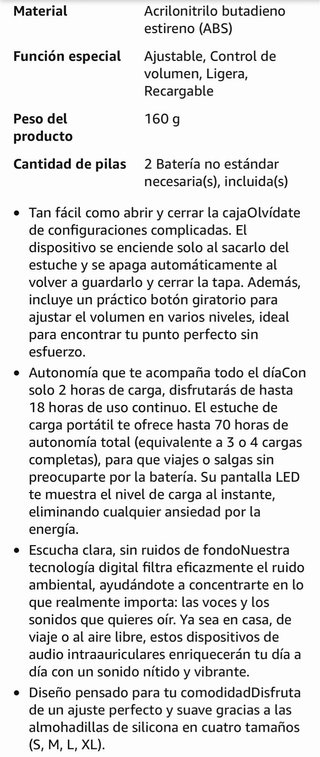 Audifonos Recargables Reducción de Ruido 70H LED