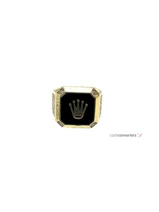 sello oro 18k con circonita