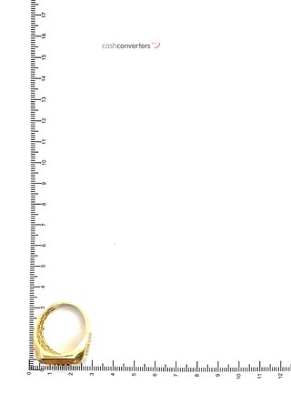 sello oro 18k con circonita