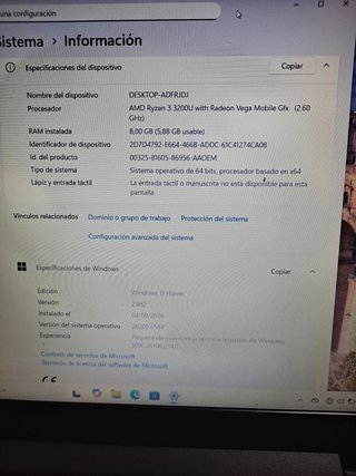 ordenador portátil lenovo Ryzen 3