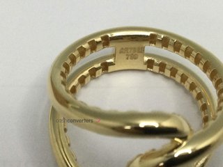 anillo oro 18k con piedra t. 16 (17,84 mm)