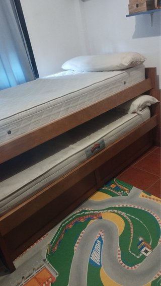 Litera madera y tela