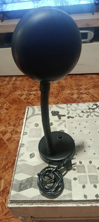 Lámpara flexo vintage negra