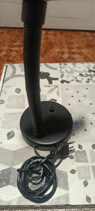 Lámpara flexo vintage negra