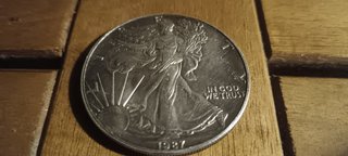 2 Monedas Plata USA One Dollar