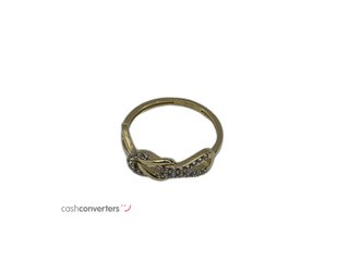 anillo oro 18k con piedra con circonita