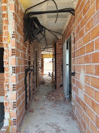 Vivienda unifamiliar en construcción