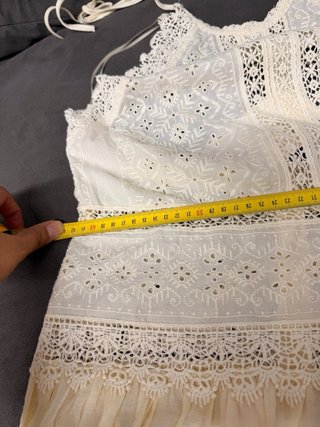 Vestido Zara Halter Bordado talla L