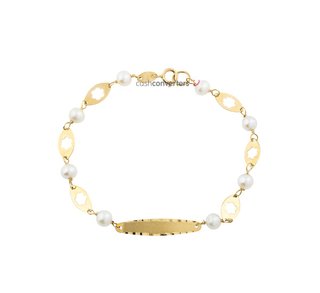 esclava oro 18k con piedra