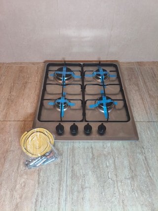 Placa de gas Teka 4 fuegos inox
