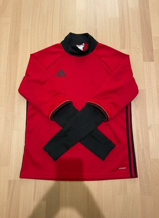 Sudadera Adidas Hombre L Roja Negra