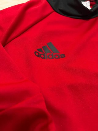 Sudadera Adidas Hombre L Roja Negra