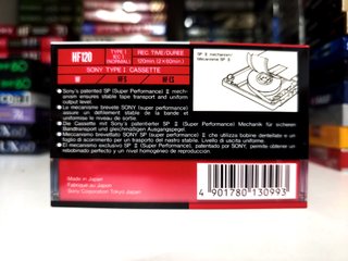 5x Cassetes Sony HF Novas e Seladas