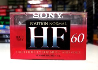 5x Cassetes Sony HF Novas e Seladas