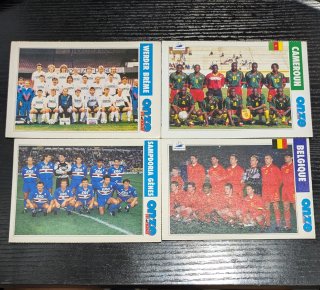 4 Carte Calcio Onze: Werder, Sampdoria, Camerun, B