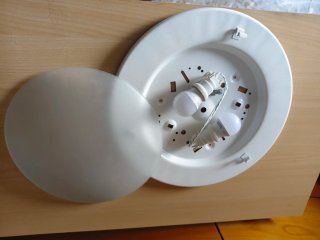 Plafón redondo blanco 40 cms de diametro