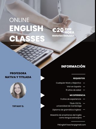 Clases de inglés profesora nativa titulada