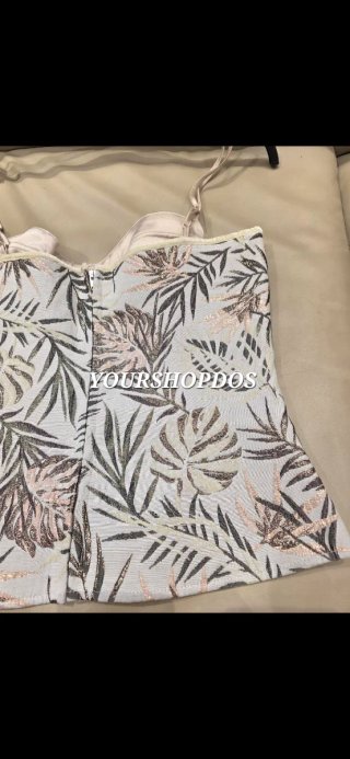Top Corsetero Jacquard Zara T/S, M y L