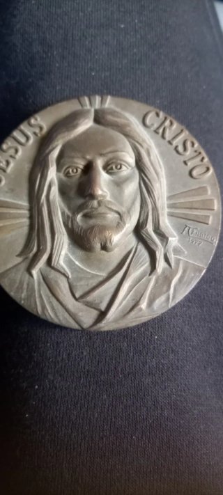 Medalha antiga de bronze