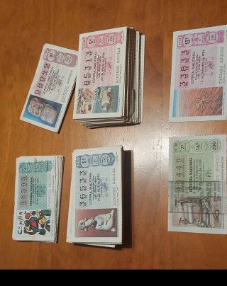 Lotería Nacional Billetes Varios Años