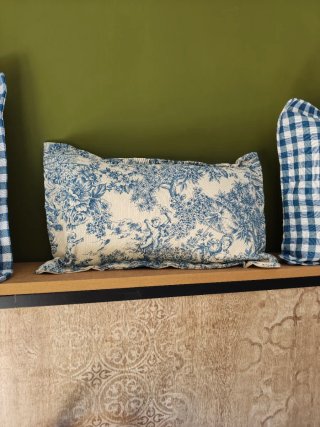 Set di cuscini decorativi Vichy e Toile de Jouy