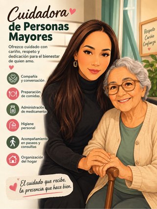 cuidadora de persona mayores