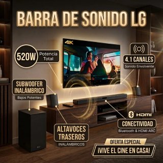 Barra Sonido LG SN5R 520W 4.1