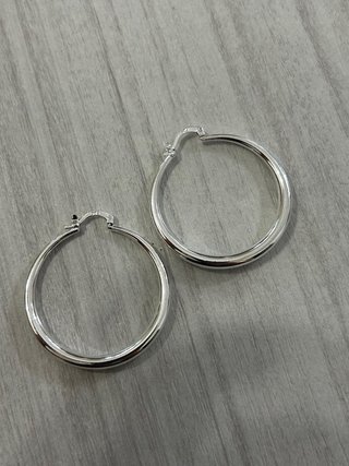 Orecchini cerchio argento 925