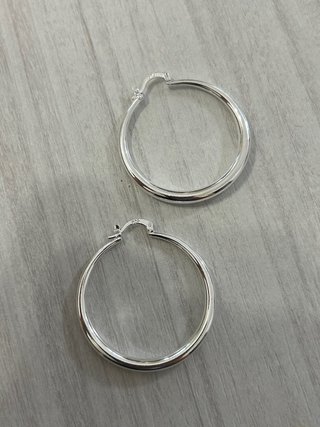 Orecchini cerchio argento 925