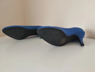 Zapatos de vestir Pilar Burgos azules