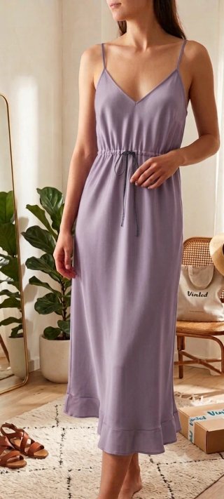 Vestitino in viscosa modello sottoveste Superior