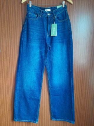 Pantalones Wide Leg Springfield Azules