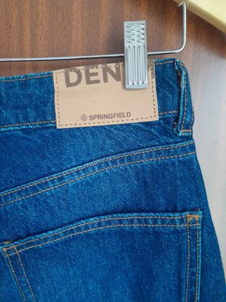 Pantalones Wide Leg Springfield Azules