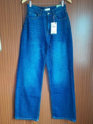 Pantalones Wide Leg Springfield Azules