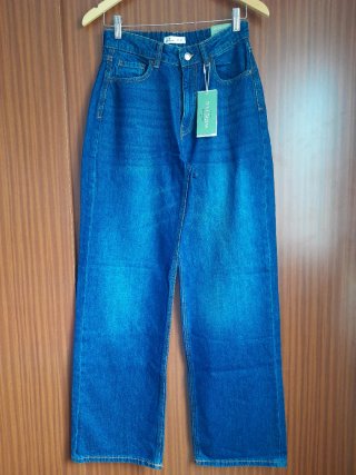 Pantalones Wide Leg Springfield Azules