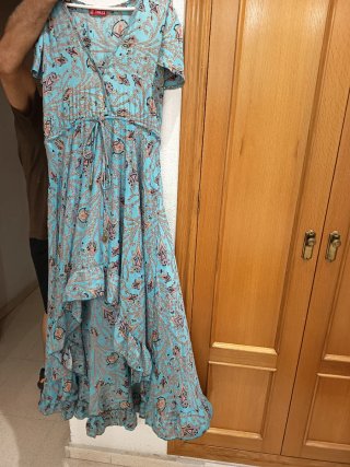 Vestido largo estampado floral