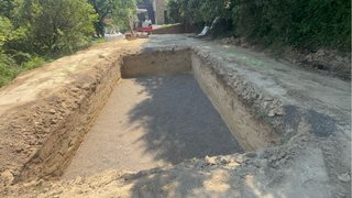 Excavación para piscina