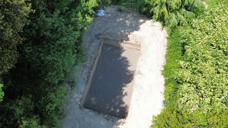 Excavación para piscina