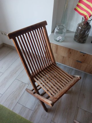 Sillas de madera plegables exterior