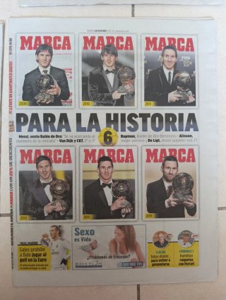 Diario Marca Messi Balón de Oro